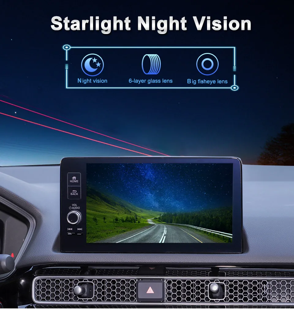 AHD 1080P Auto-Rückfahrkamera 20mm Eingebaute Rückfahrkamera Unterstützt Front-/Rückumschaltung Parkhilfsliniensteuerung Wasserdichte Fahrzeugkamera – Detail 4