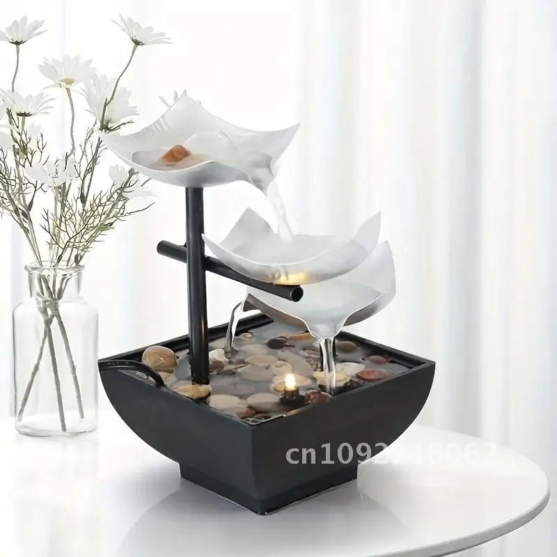 

1 Pcs Tabletop Fountain With Automatic Pump,Indoor Relaxation Home Room,Or Office, Decor Living For Bedroom Decor