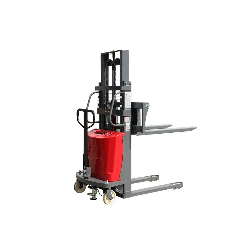 

Semi-electric forklift small stacker loading and unloading truck