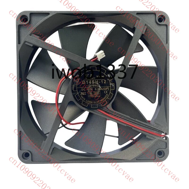 

Для вентилятора Yate Loon D14SH-12 DC 12 В 0,70 А 140*140*25 мм 2-проводной вентилятор охлаждения сервера