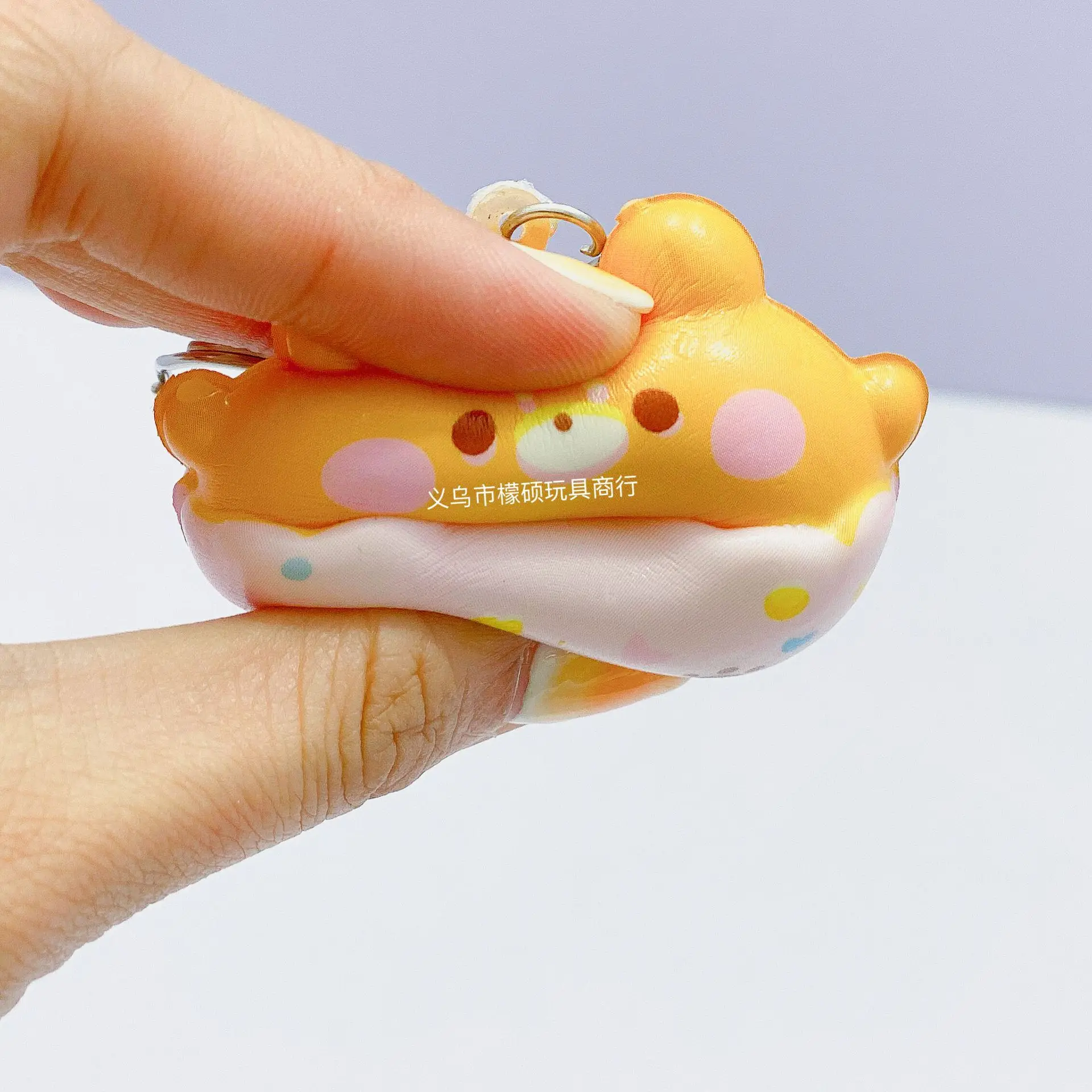 Donut Vent Pendant PU Slow Rebound Animal Decompression Vent Toy Sponge Pendant Keychain  Squishy  Stress Reliever Toys