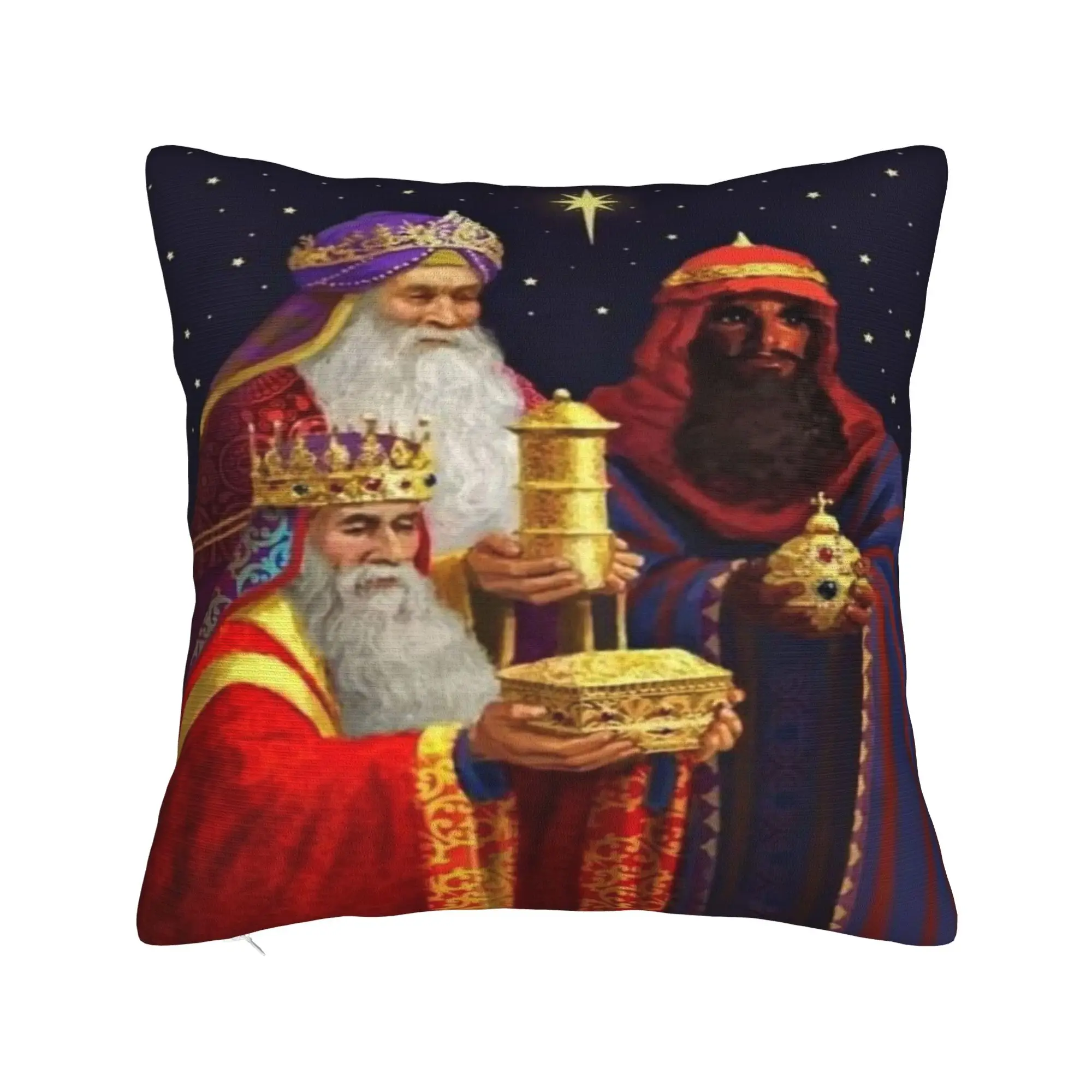

Новый стиль автомобиля Día de los Reyes Magos Epifanía Three Kings украшения наволочки вещи наволочка квадратная несколько размеров