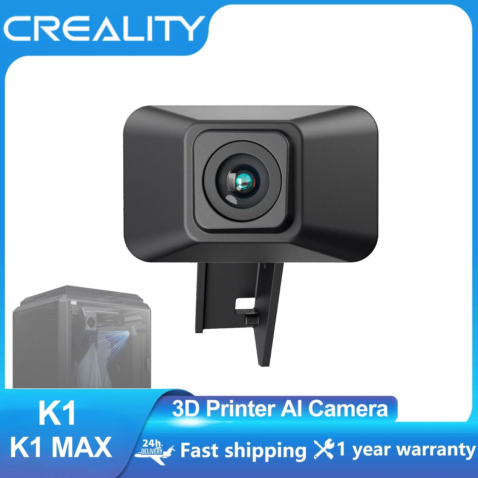 

Creality New Upgrade K1 AI Camera Control Intelligent Assistant Real Time Viewing and Time-lapse Filming for K1 Max 3D Printers