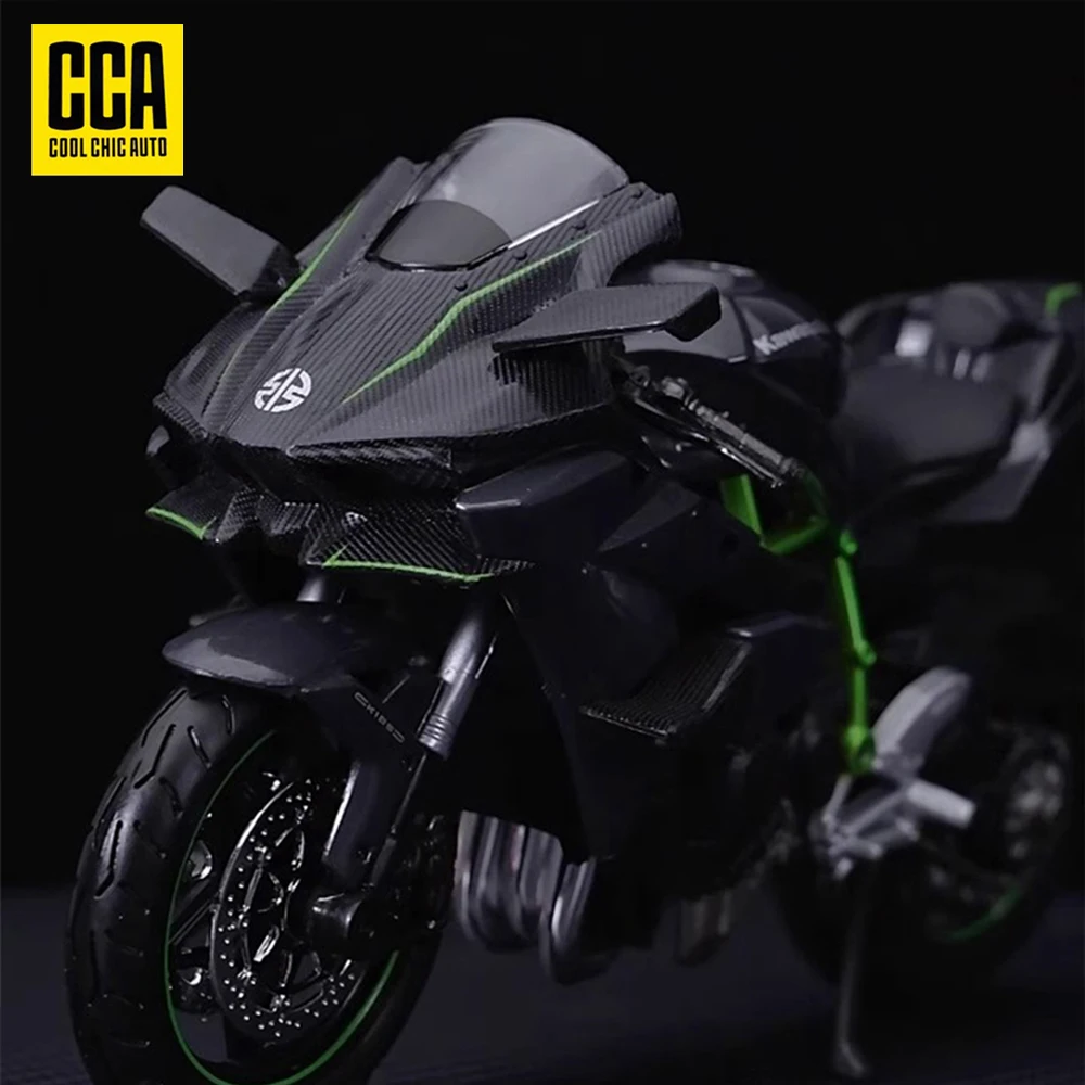 CCA 1:12 Scale Die Cast Motorcycle Model for Kawasaki Ninja H2R,Motorcycle Model, Kids Moto Toy Or Collection, Boyfriend