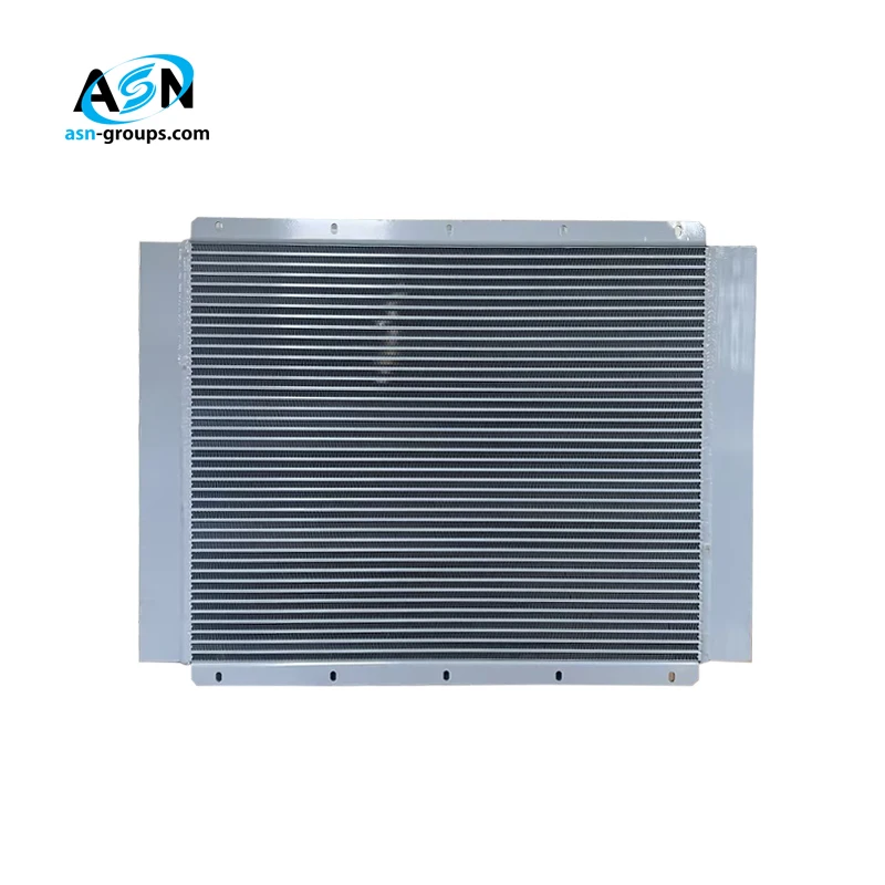 Customized Aluminum Fin Plate Air Cooled Heat Exchanger 26 Bar Pressure for Air Compressor and Construction Machinery Cooling