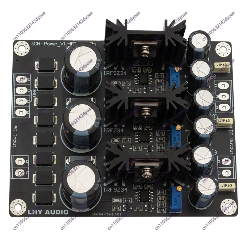 3-Channel DC Linear Positive and Negative Regulated Power Supply Finished Board LT1963A OP + MOS High Speed Low Noise HiFI DIY