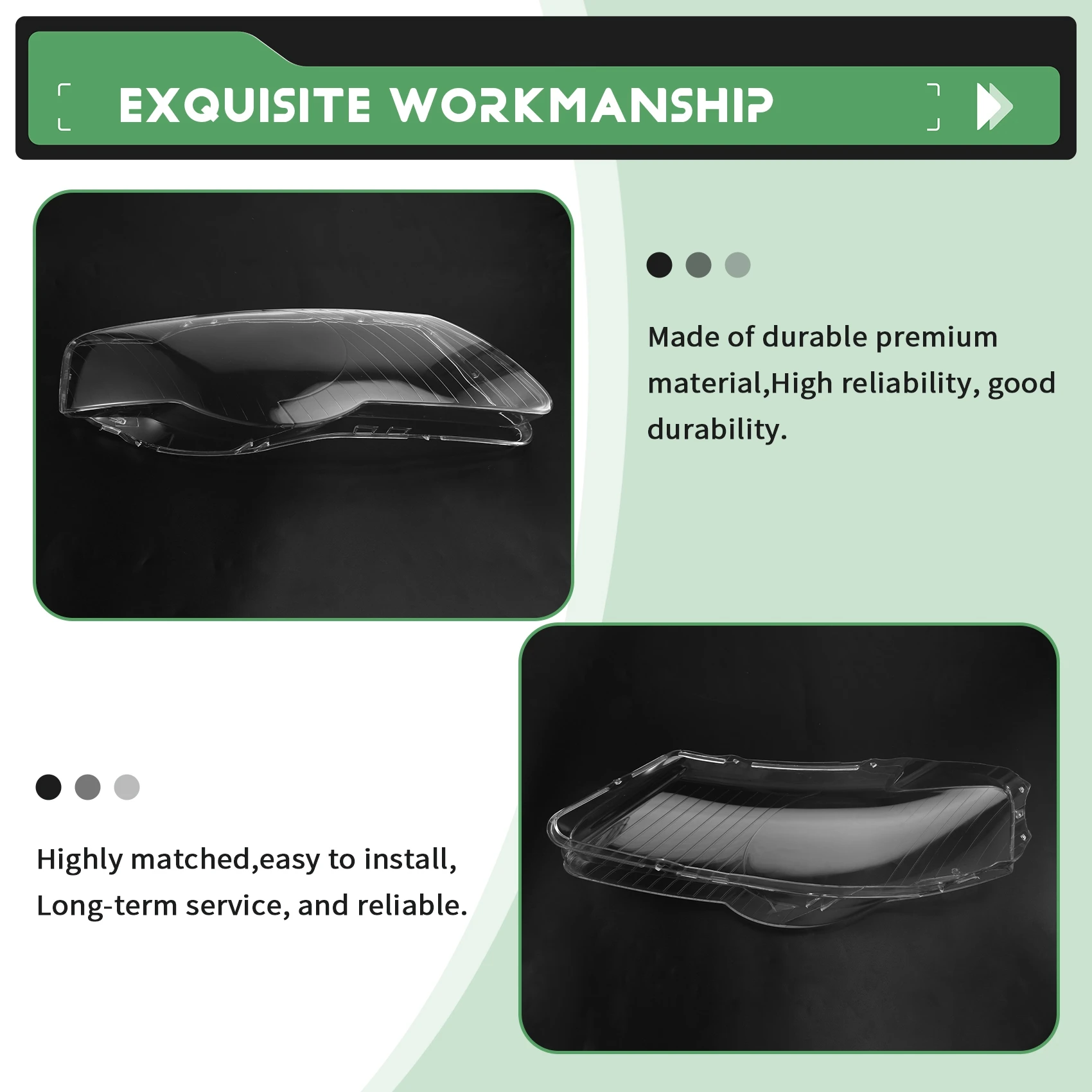 

【NEW LISTING】Car Headlight Cover 3C0941005 For VW Passat B6 2006- 2011 Front Head Light Lamp Cover Transparent Lampshade Right