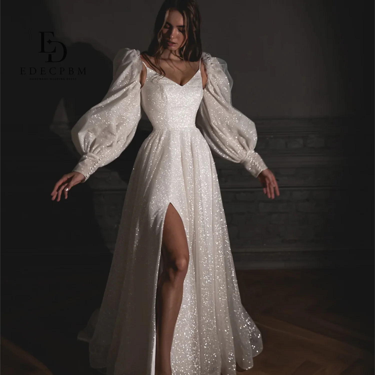 

EDECPBM Shiny Luxurious Women's Evening Dresses 2025 Designers Vestidos De Festa Customized Beautiful Prom Dresses Store A-line
