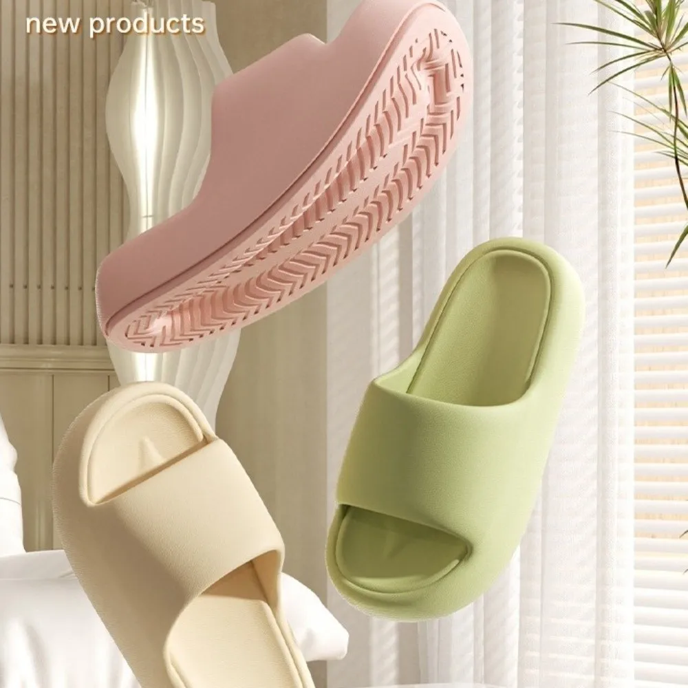 

Новые легкие тапочки из ЭВА с мягкой подошвой, нескользящие, в стиле «облако», ярких цветов, с толстой подошвой, для использования в помещении