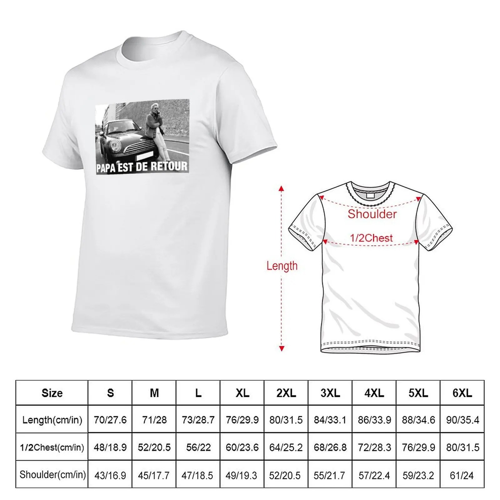 Papa est de retour - Balkany Collection T-Shirt designer shirts anime t shirts Men's clothing
