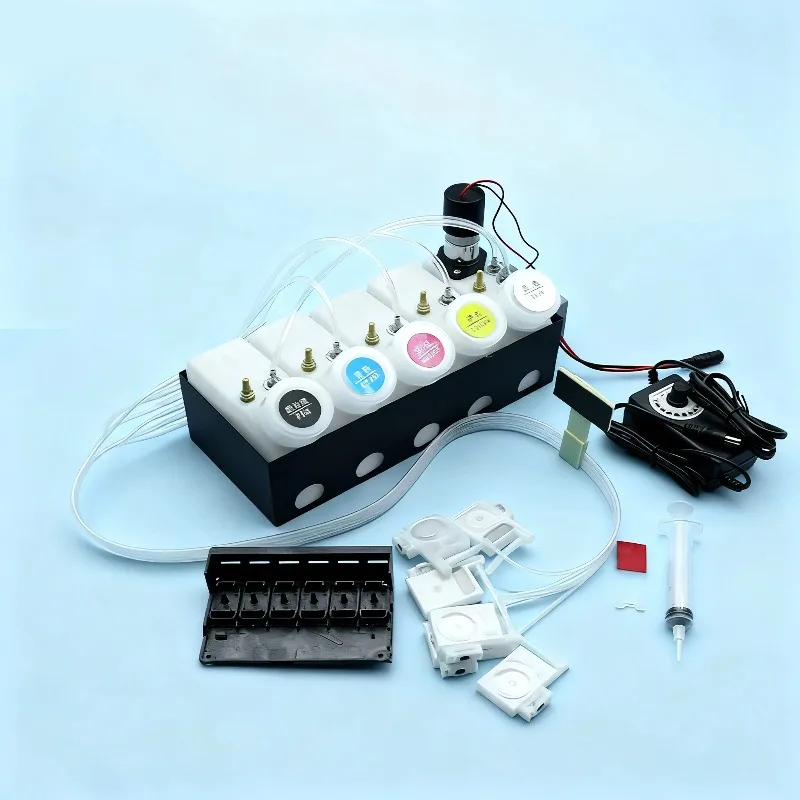 DTF  Printer CISS System White Ink Mixer Timer With Printhead Manifold Dampers Convert To DTF Kit For Epson XP-15000 XP 15000 view 5
