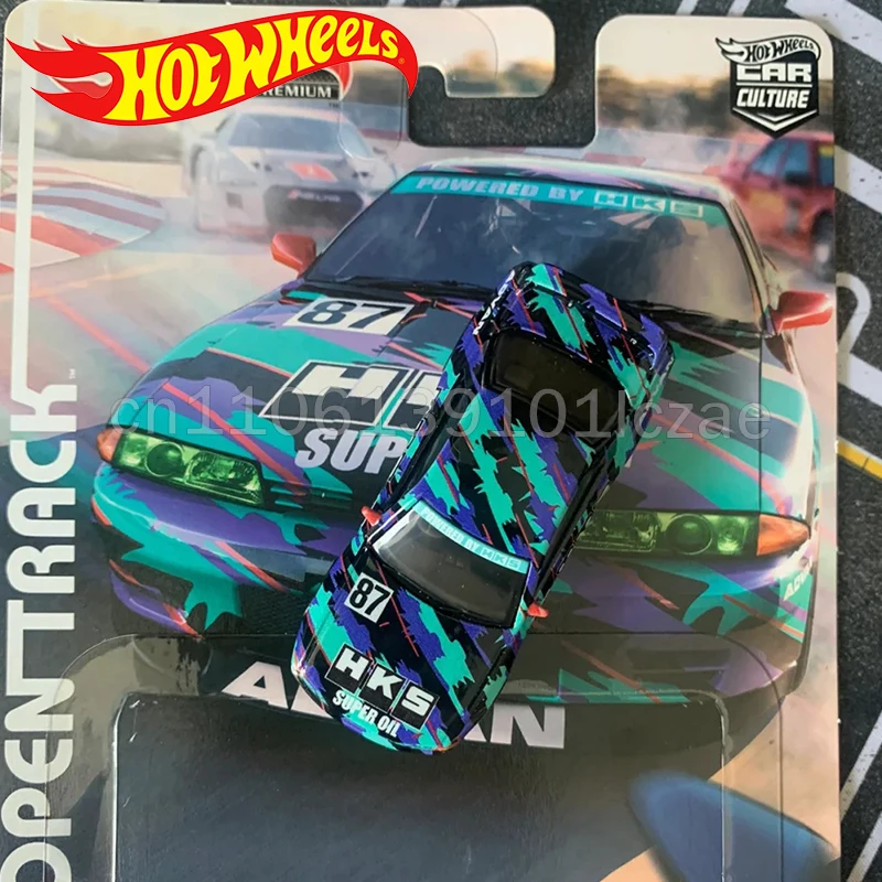 

Набор литых машинок Hot Wheels Premium Car Culture Open Track K1093: Nissan Skyline GTR, Mercedes Benz 190E, Acura NSX GT3, Audi R8 LMS
