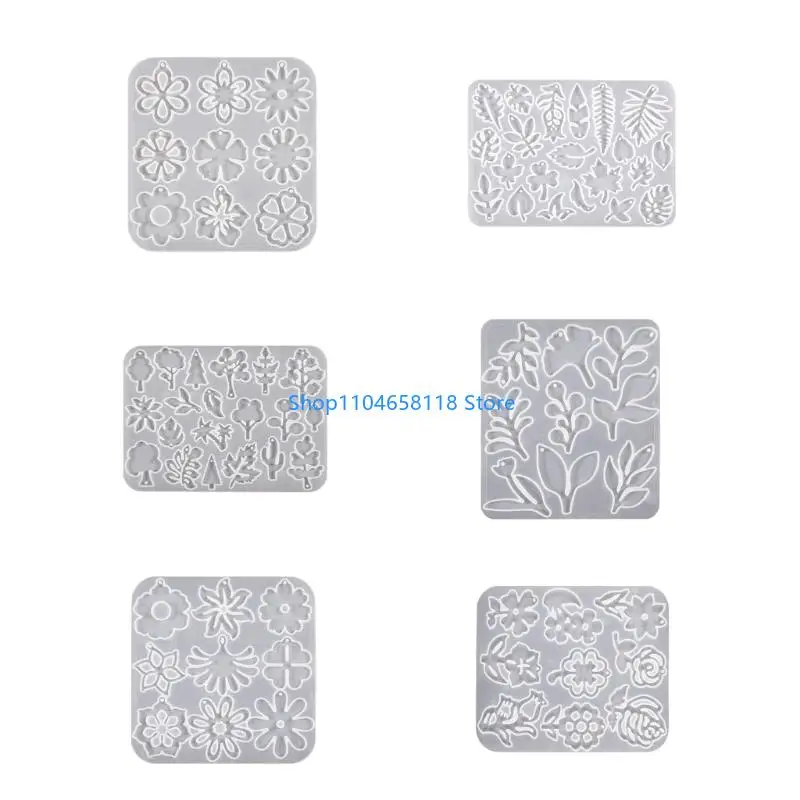 

Silicone Floral Mold Set For Resin Jewelry Crafting Leaf Rose Petal DIY Projects