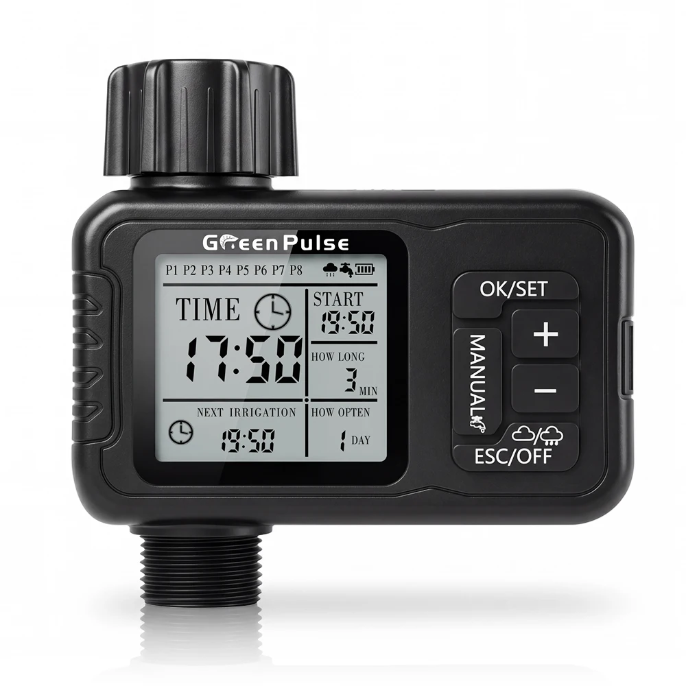 1-Zone Water Timer for Garden Hose Programmable Watering Timer With Rain Delay Automatic Irrigation Controller for Lawn & Yard
