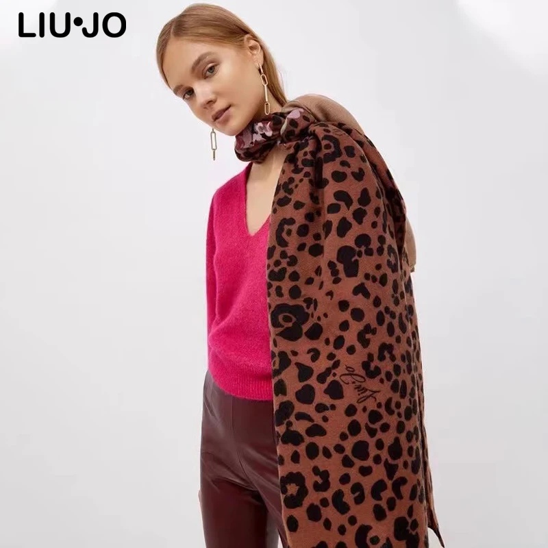 Liu Jo Luxury Brand Original Italy New scarves with fashionable and casual prints Large square scarves and shawls