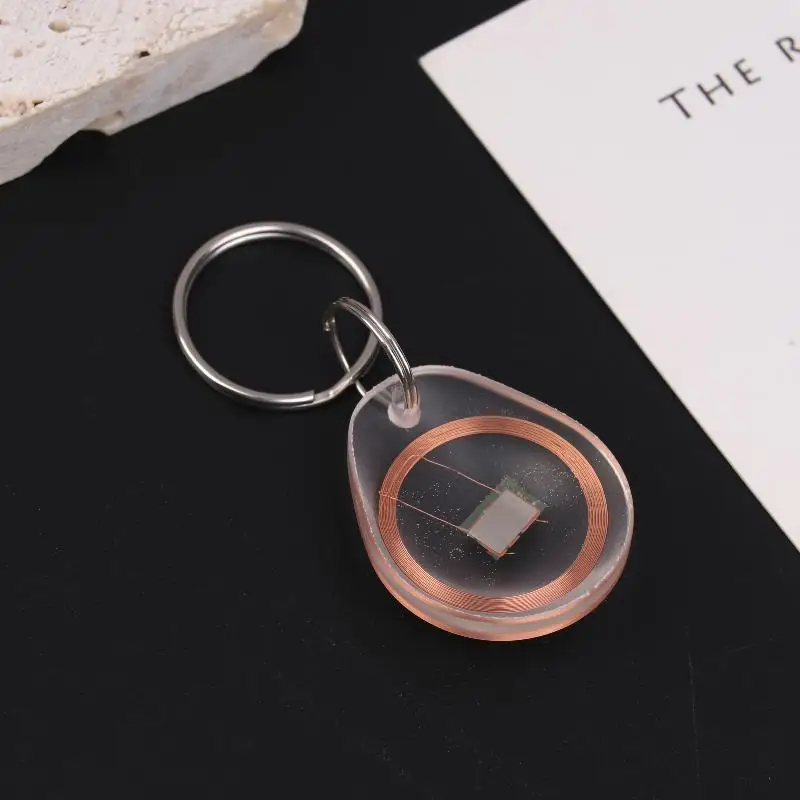 CUID Rewritable NFC Keychain Token – 13.56MHz Smart Fob for Access Control, Copyable & Writable with Wet Inlay