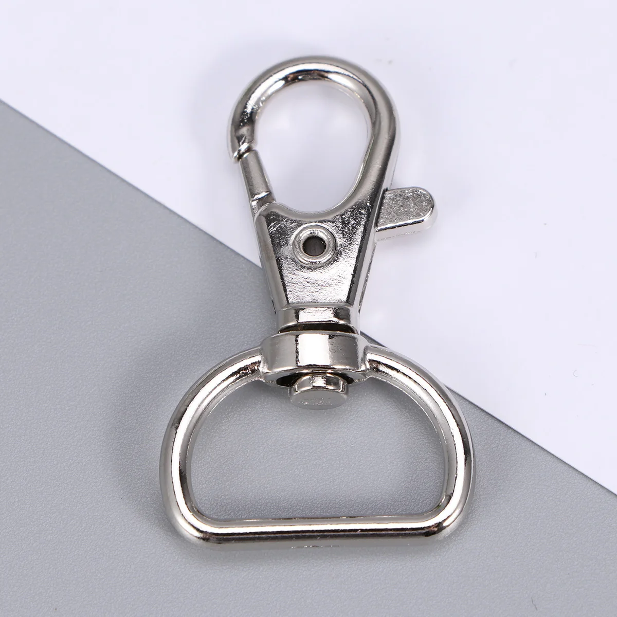 

30pcs Silver 8Mm Lobster Clasp Keychain Hooks 360° Swivel Snap Hook For Diy Jewelry Making Hanging Crafts Decorations