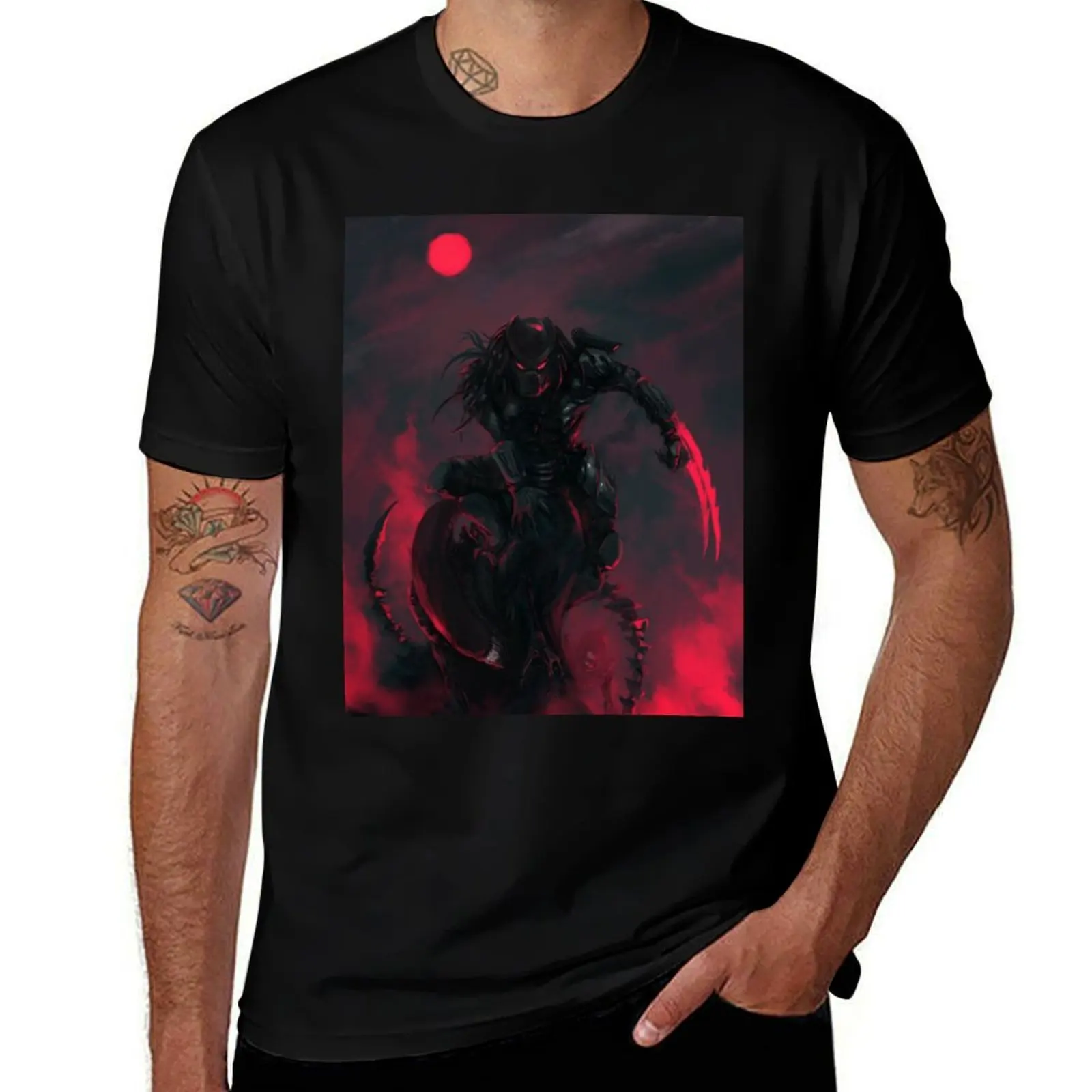 Predator vs Aliens T-Shirt Casual Everyday Wear T-Shirt