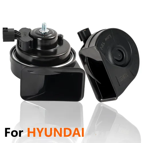 Par de cuernos de caracol de doble tono, 12V, 120db, para Hyundai i20 Tucson IX35 Accent Creta IX25 Solaris Veloster Sportage Rio 3 4 UB YB