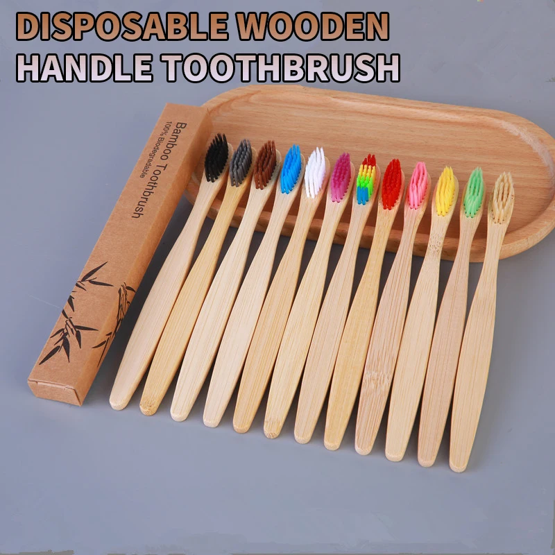 Environmentally Friendly Bamboo Toothbrush - Independent Box of Ultra Soft Bristles - Suitable for Sensitive Teeth and Gums