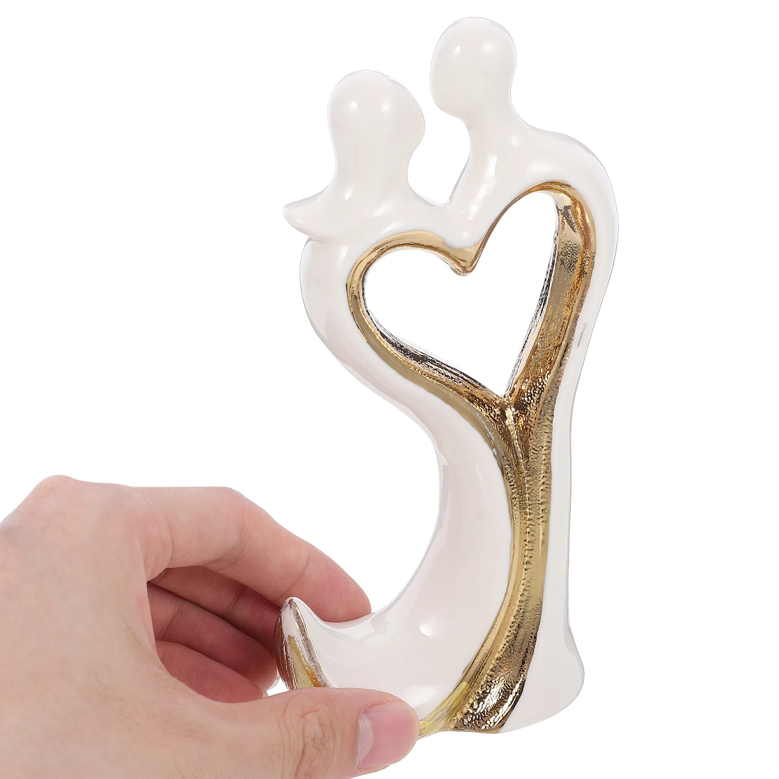 

Couple Statue Ceramic Decoration Figurine Crafts Lover Abstract Sculpture Couples