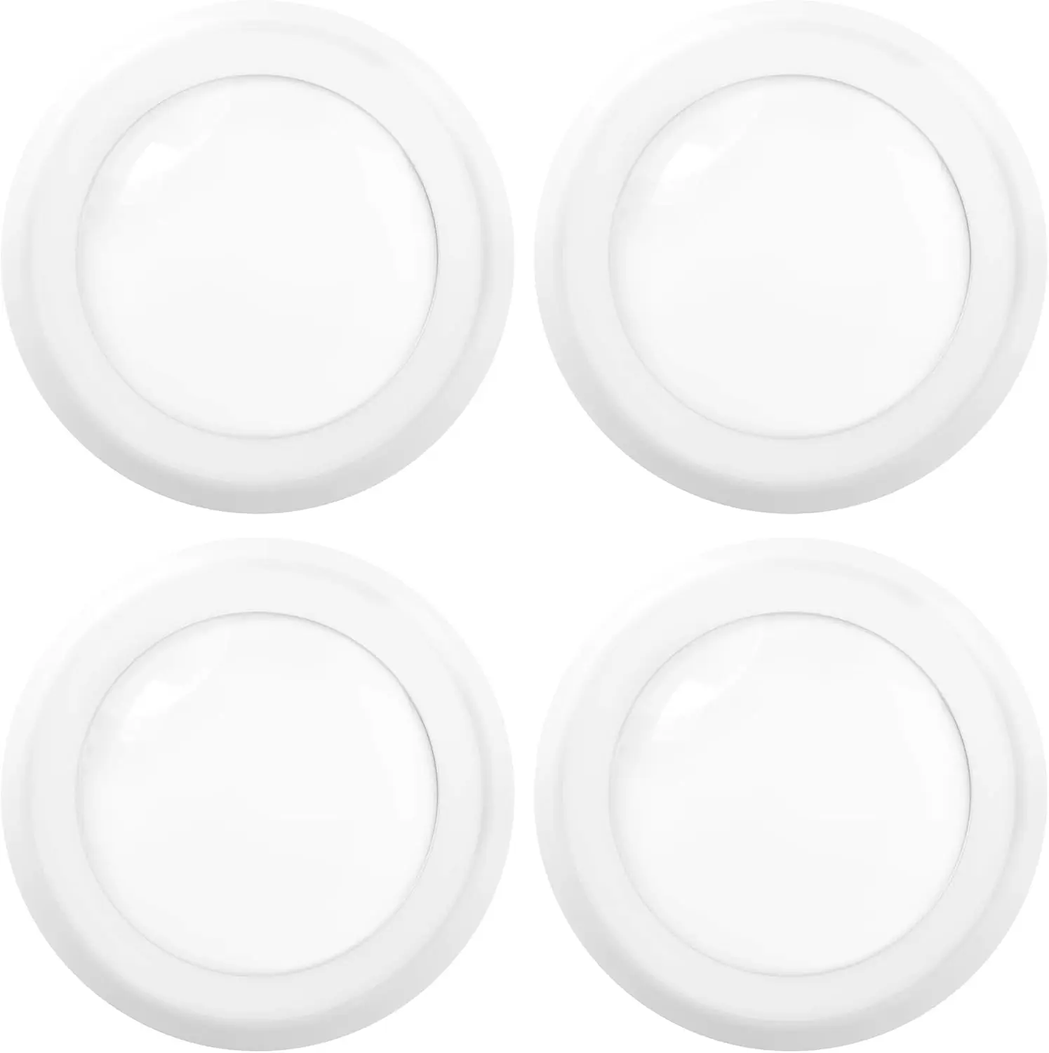 

Sunco 6' LED Flush Mount Ceiling Lights, 15W (75W Eq), 5000K Daylight, Dimmable, Damp Rated, 4-Pack