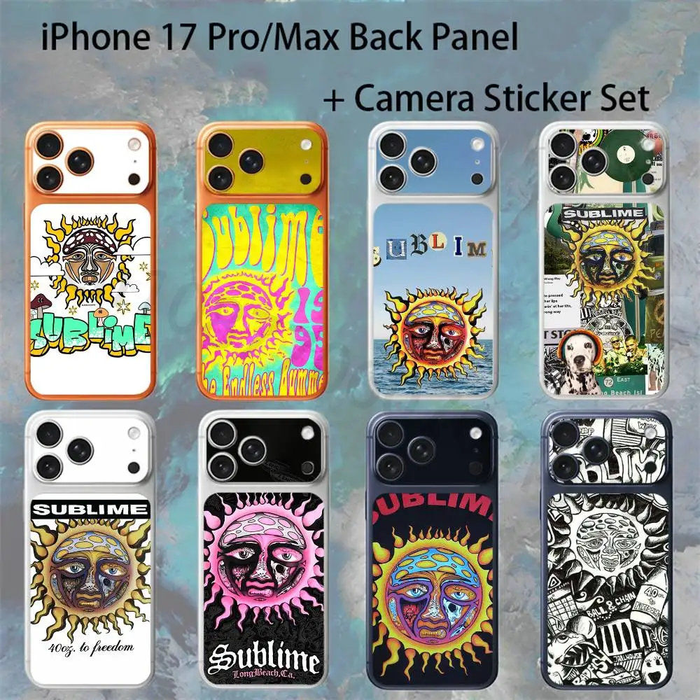 

Band S-Sublime For iPhone 17pro/Max Full body Back Cover Decal Skin Colorful Rear Protective Sticker Film