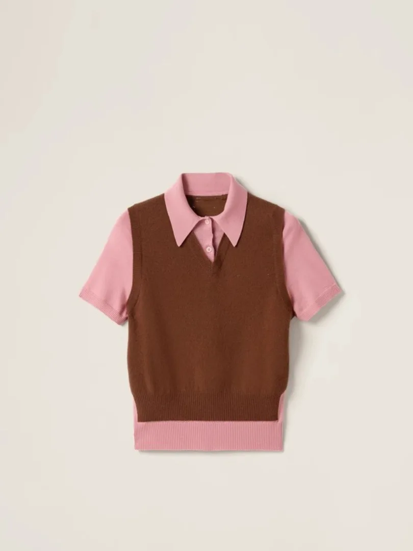 

Women's Camere And Wool Blend Sweater Commute Sle Regular Fit Knitted V-ne ort Sve Color Spring Season