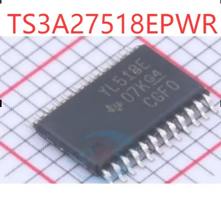 15 قطعة جديد وأصلي TS3A27518EPWR YL518E TSSOP24 IC مكون إلكتروني