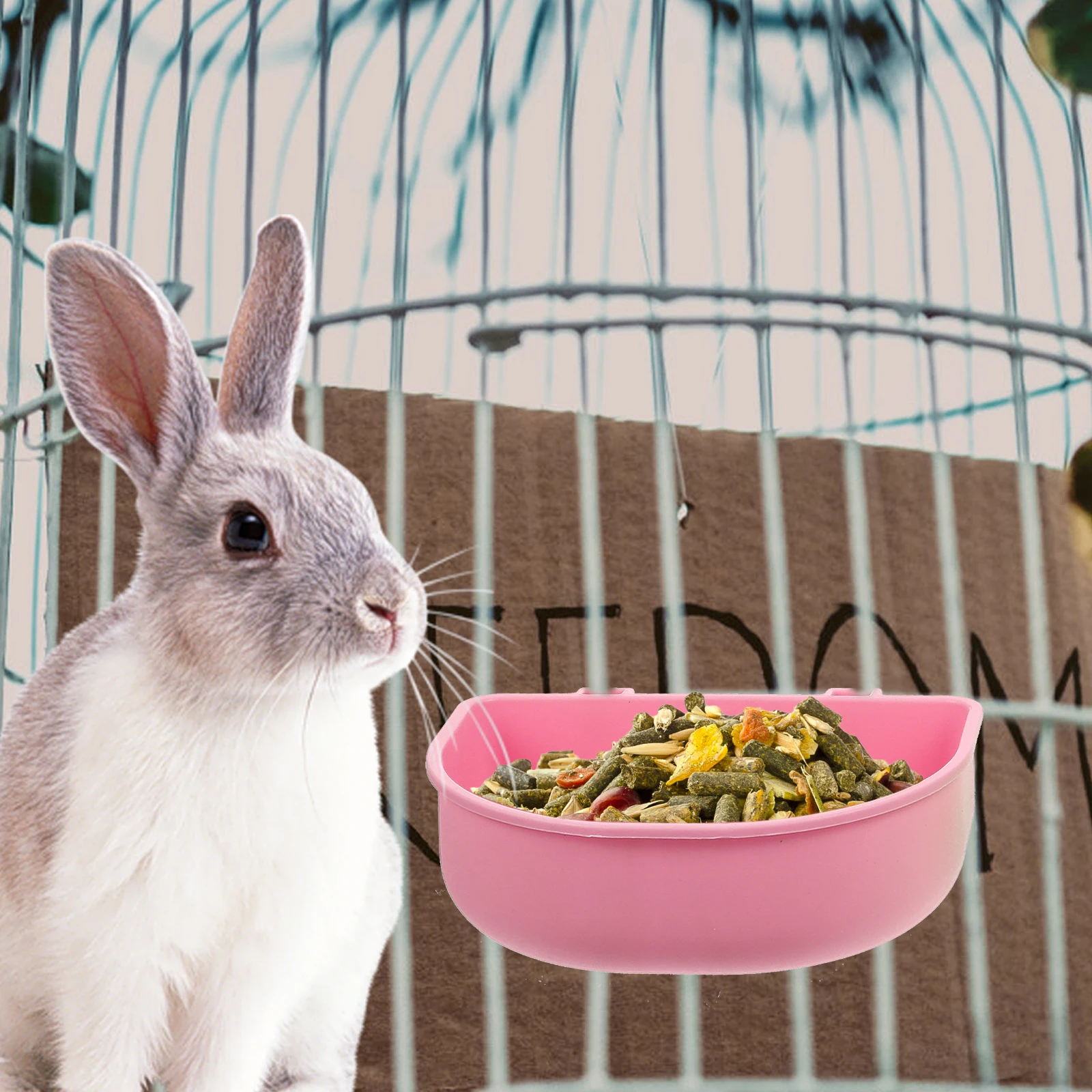 

6PCS Pet Bowls for Hamster Cage Rabbit Guinea Pig Durable Safe Food Water Bowl Easy Clean Daily Use Pet Accessories