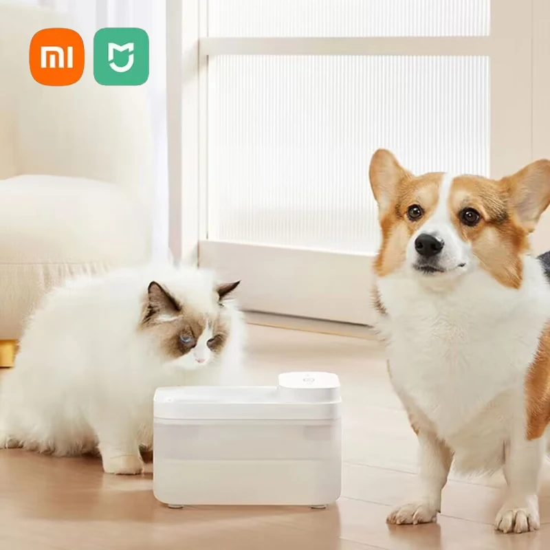 

NEW XIAOMI MIJIA Wireless Smart Pet Water Dispenser Cat Water Dispenser Sensor Outlet Quadruple Filtration 3L Large Capacity