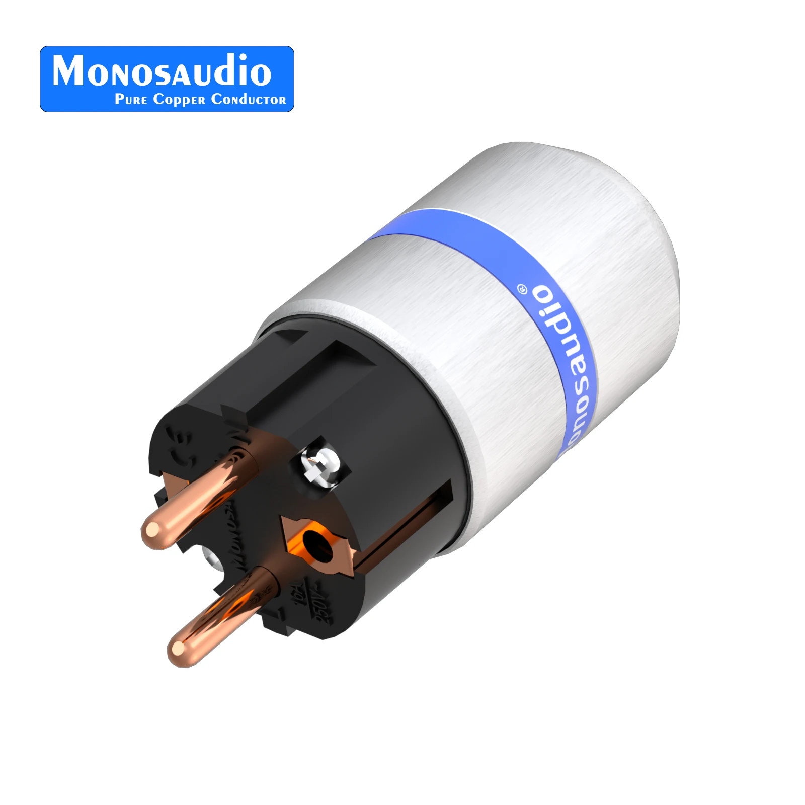 

Monosaudio E/M/F106 Аудио штекер питания 4N 99,998% чистая медь, золото/родиевое покрытие, версия для ЕС/США, Hi-Fi IEC C15, гнездовой разъем