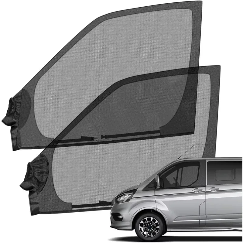 2pcs Car Window Mesh Fit for Mercedes-Benz Sprinter Ram Insect Screen Breathable Sun Shade Fly Netting Camping Protection