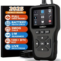 OBD2 Scanner Diagnostic Tool, Check Engine Code Reader OBD2 Scanner with Reset, Mode 6, Mode 8 & I/M Readiness, Auto Check Engin