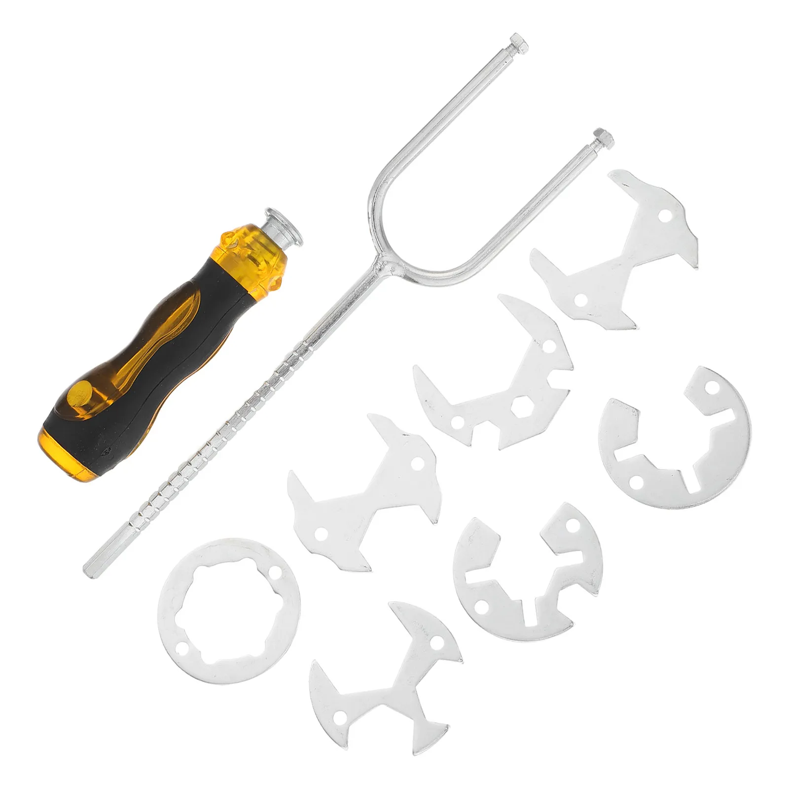 

1Set Universal Basin Wrench Multifunction Plumbing Tool 7in1 Sink Faucet Wrench for Tight Spaces Kitchen Bathroom Repair