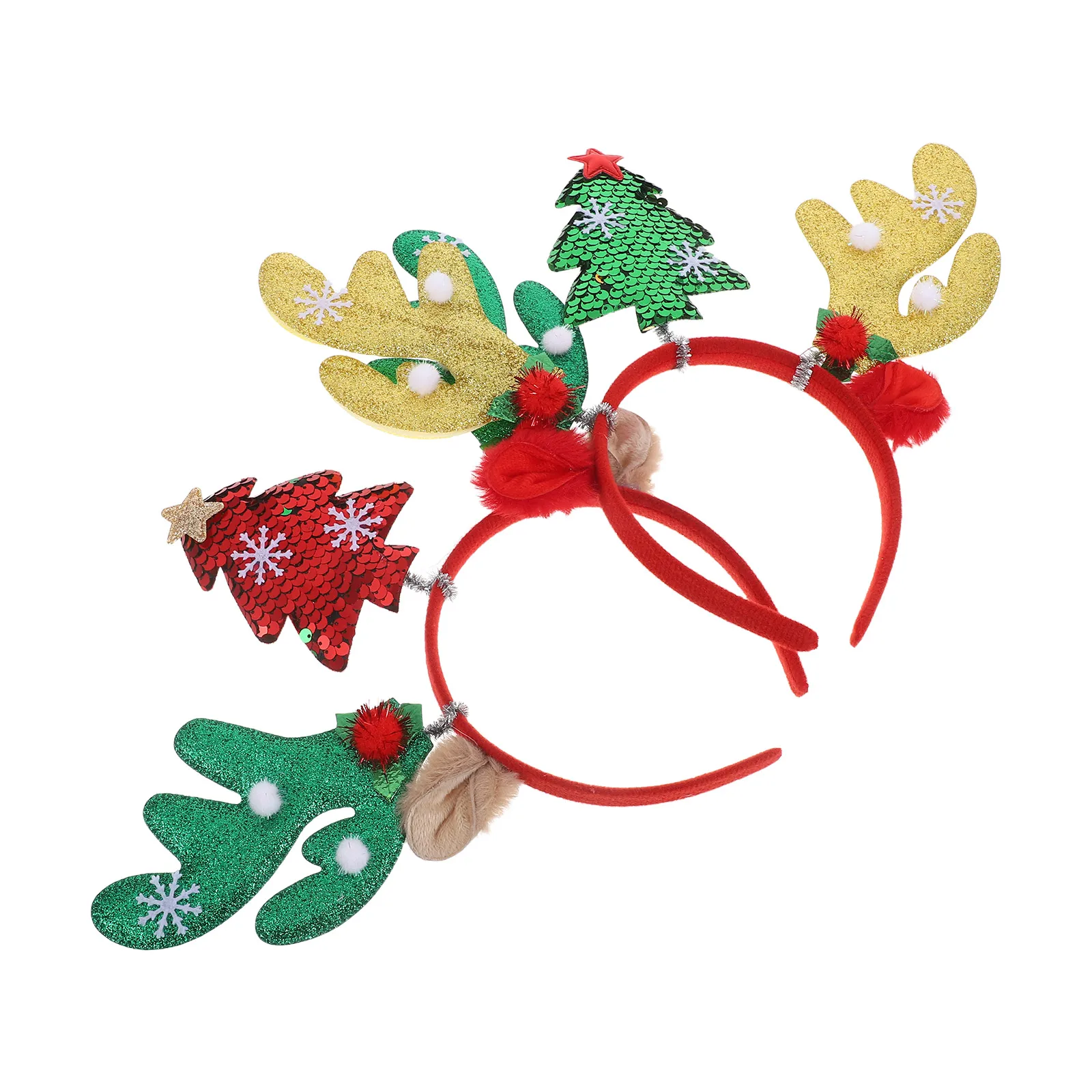 

2Pcs Realistic Deer Antlers Headband Versatile Holiday Accessory for Costumes and Casual Wear Cute Deer Headband