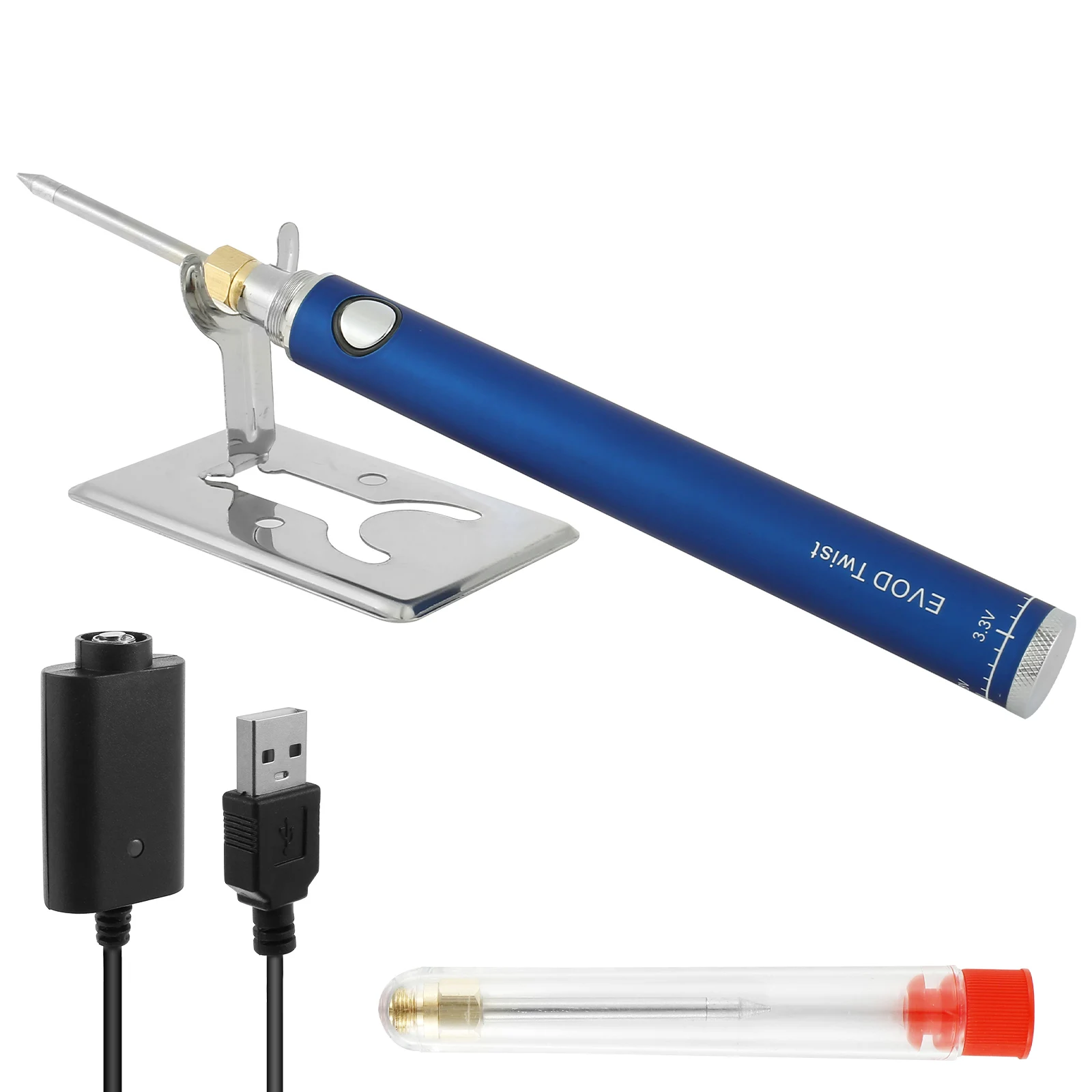 Soldering Iron Kit Cordless Rapid Heating Electric Soldering Kit Rechargeable Handheld Welding Tool with 900mAh Battery