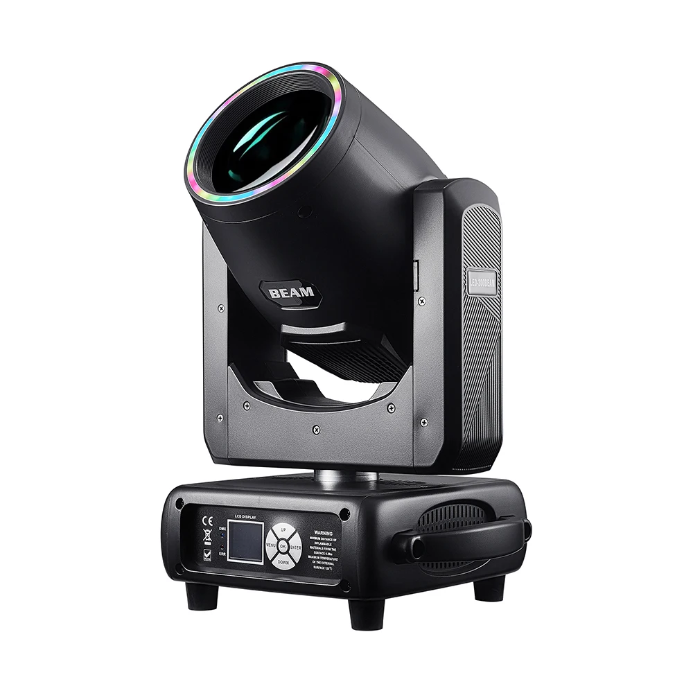 200W LED Moving Head Light, Beam Stage Light 2.8 Deg, DMX512 16/18CH RDM, 12+6 Prism, Gobo & Color Wheel, DJ Party Disco Wedding