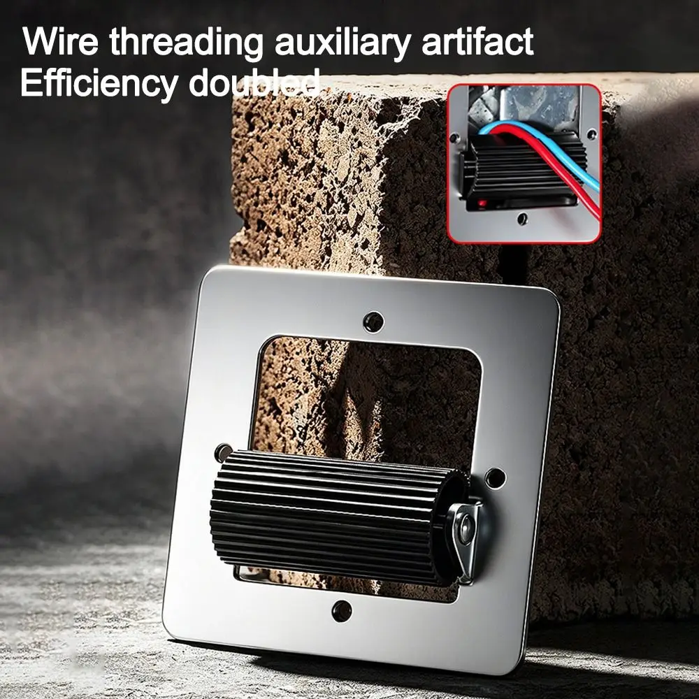 Steel Cable Threading Device Drag Reducing Insulation Protection Wire Pulling Guide Rust Resistant Roller Structure