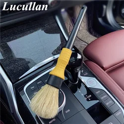 Lucullan-Brosse de détail de voiture avec poignée confortable et poils doux, roues automatiques super denses, outils de livres intérieurs et extérieurs