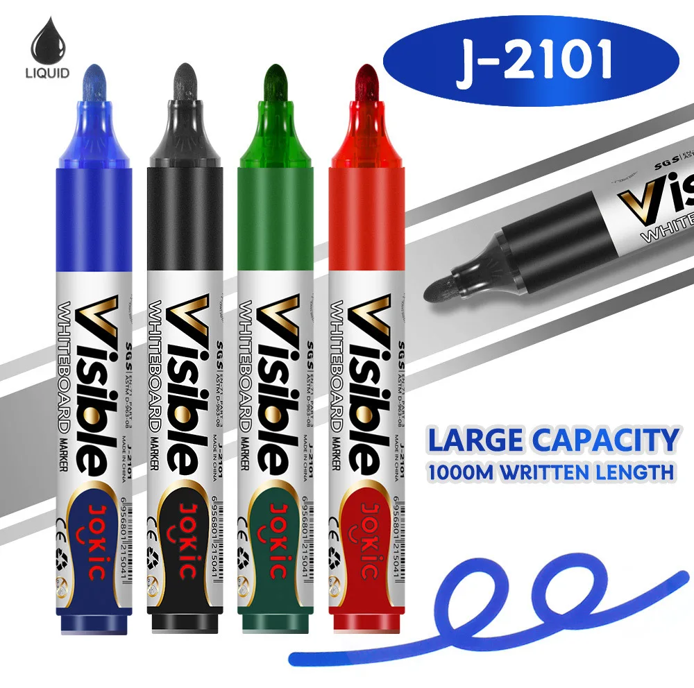 4 Teile/satz Löschbaren Magnetischen Whiteboard Marker Stift Tafel Marker Kreide Glas Keramik Büro Schule Kunst Marker Schreibwaren – Detail 2