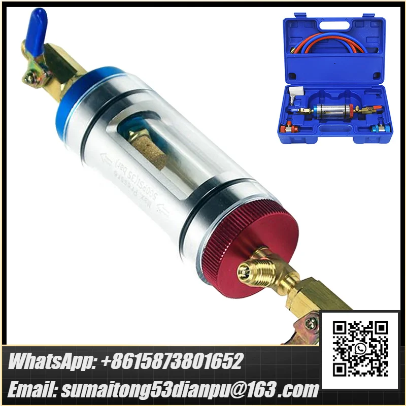 Automotive Air Conditioning Refrigeration Oil Filtration Analyzer Refrigerant Oil Replacement Tool Purity Detection Purifier