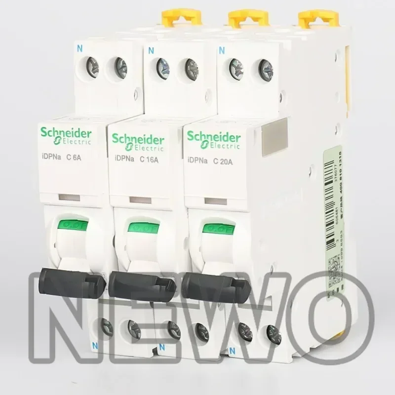 100% New and Original Schneider Electric A9P08606 1P+N 6A 10A 16A 20A 25A 32A 40A IDPNa 1P + N Miniature Circuit Breaker