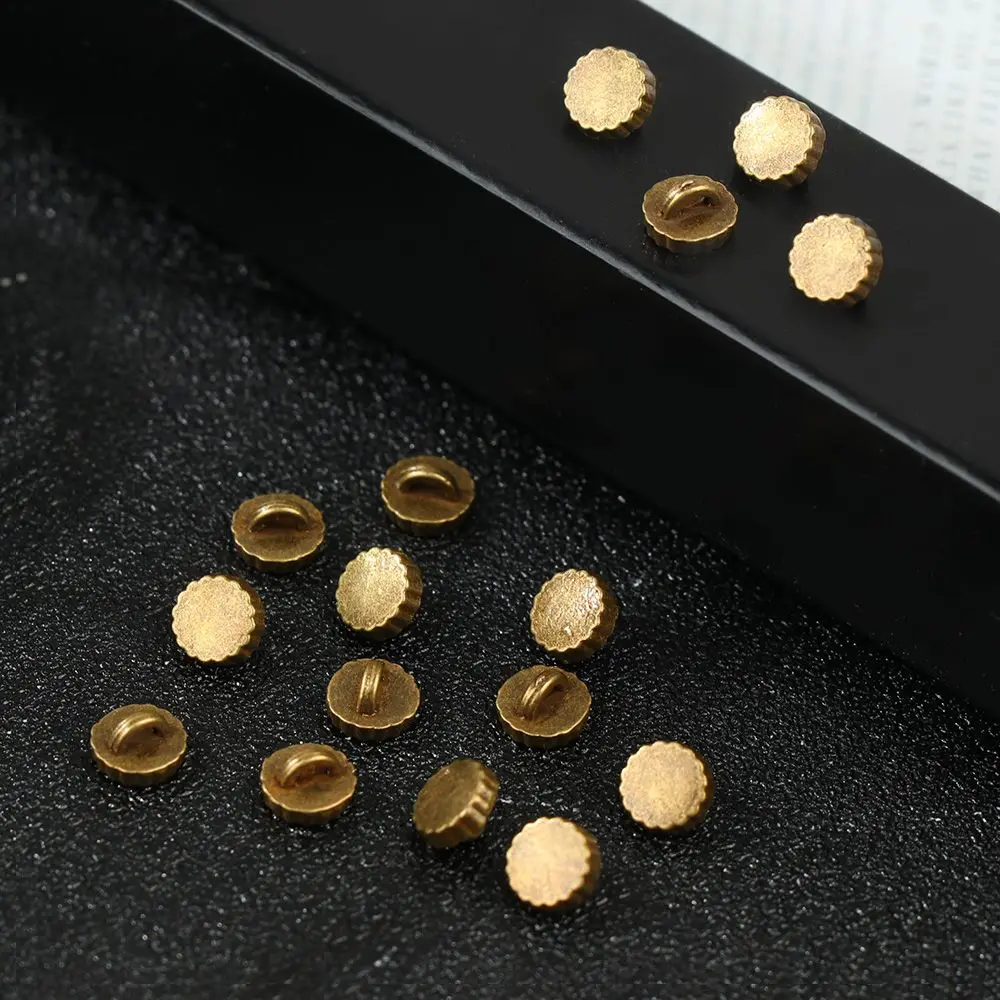 20/40pcs 5mm DIY 미니 인형 라운드 버튼 1/6 인형 의류 초소형 버클 벨트 버클