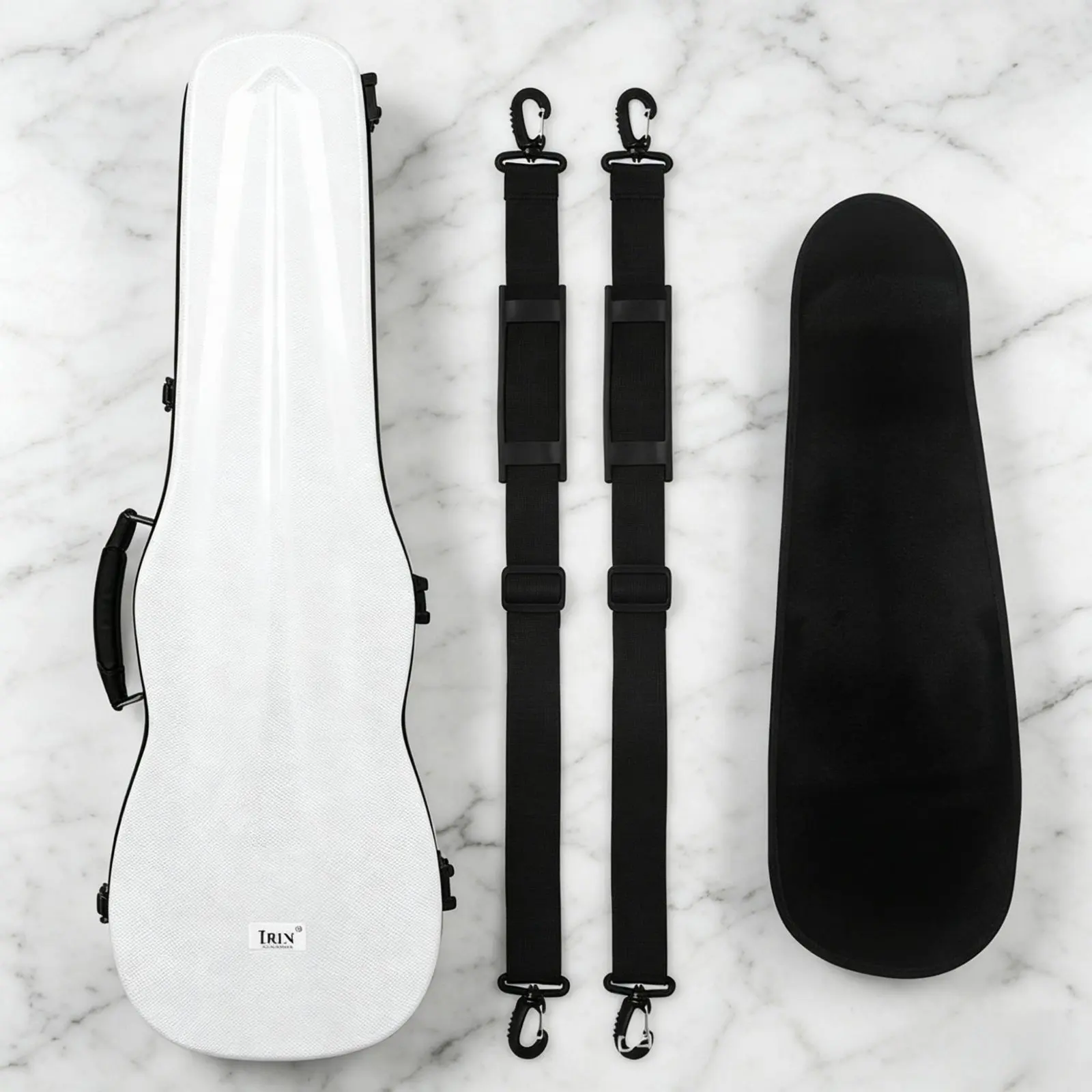 

Carbon Fiber Violin Case Shockproof 4/4 Violin Protective Case Musical Instrument Accessory Built-in Hygrometer for Musicians