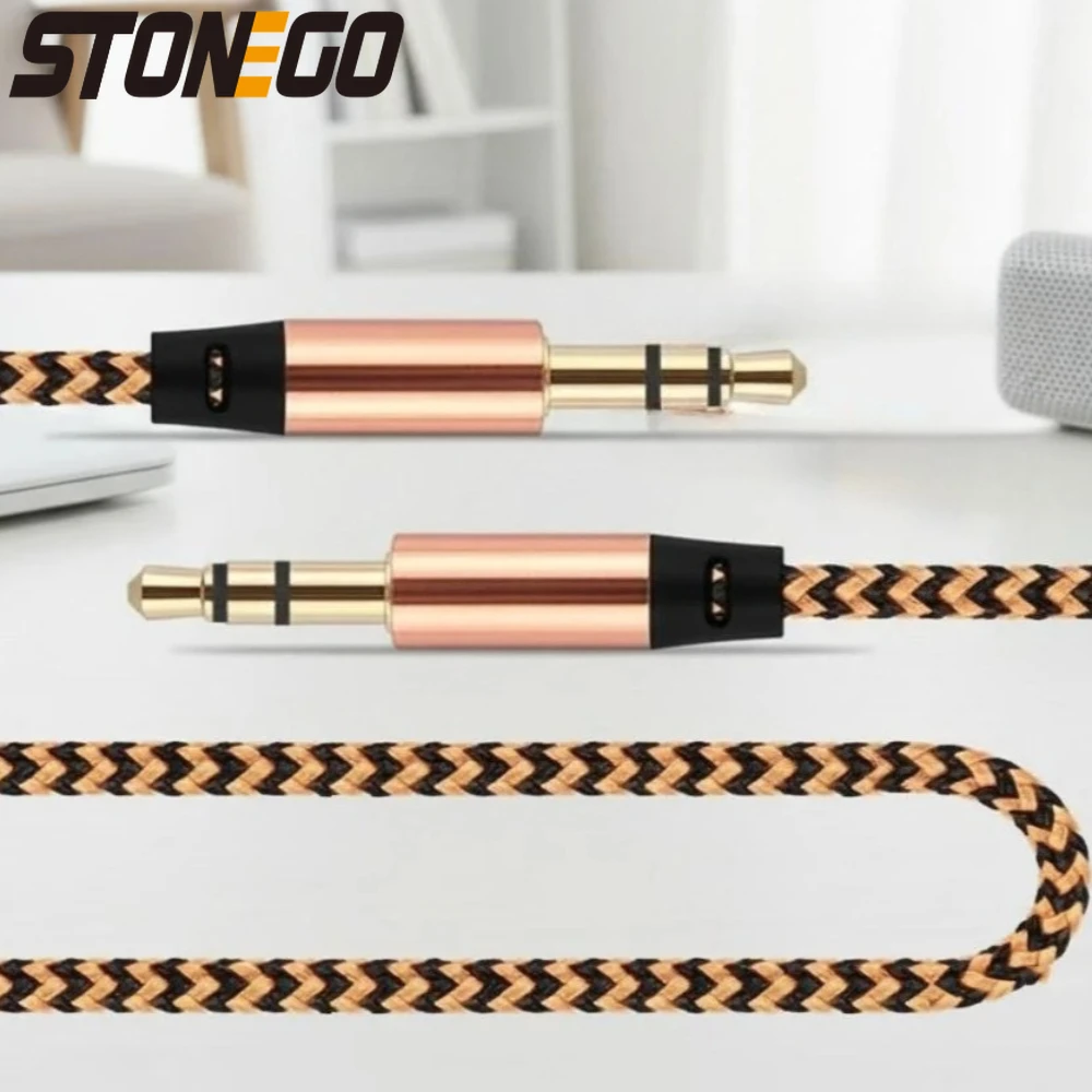 

Кабель аудио AUX 3,3 фута (1 м) с нейлоновой оплеткой, 3,5 мм, штекер-штекер, высококачественный, для мобильных устройств