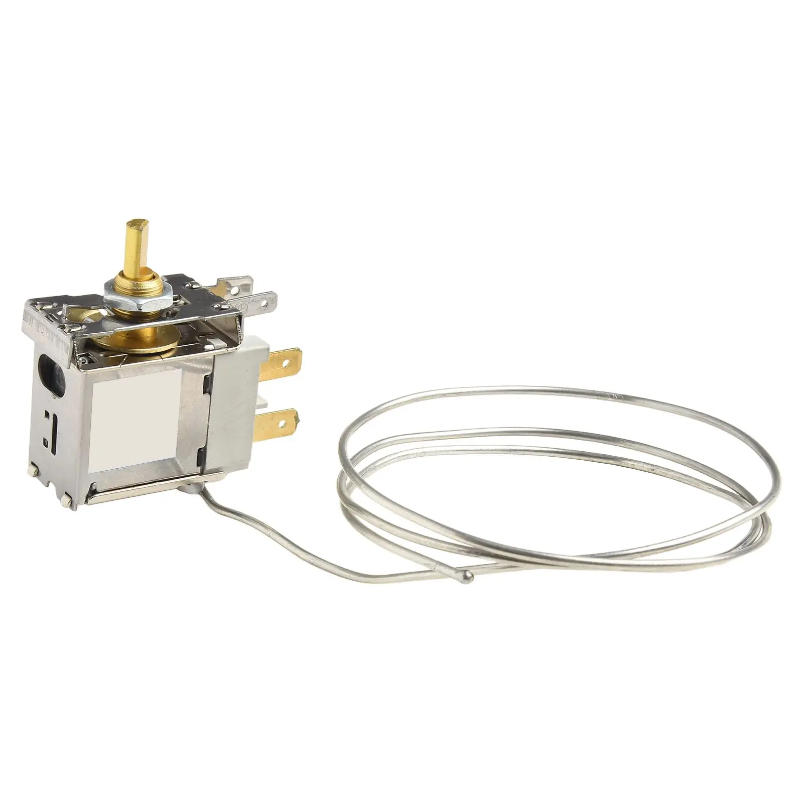 

Refrigerator Temperature Control Thermostat Switch 2 Pin Connection With Nut WPF24-L Refrigerators Replacement Accessories