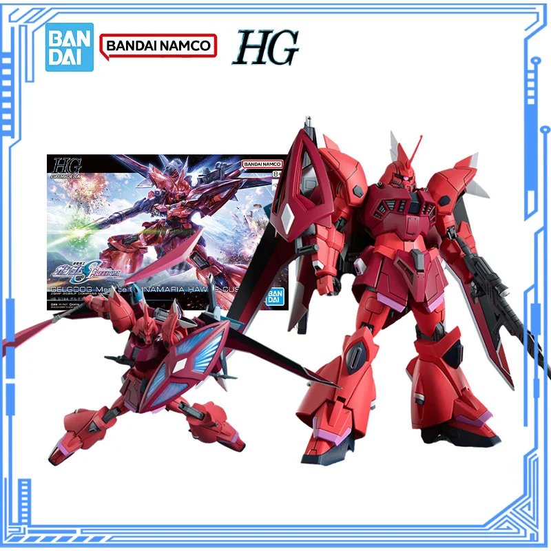 

Bandai натуральная модель Gundam, комплект HGUC 1/144 ZGMF-2025/F Gelgoog Menace, фигурки героев, сборная модель, игрушки для мальчиков, рождественские подарки