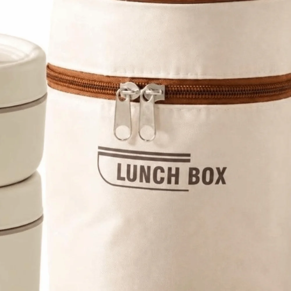 Portable 2-Tier Stackable Insulated Lunch Box 304 Stainless Steel 1040ml Stackable Bento Box Thermal Food Container For Camping