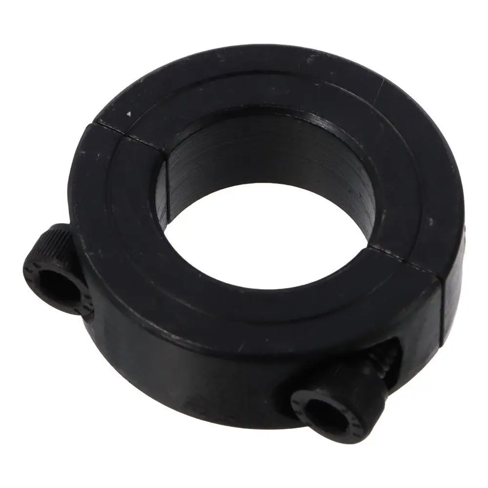 Carbon Steel Shaft Collars Black Inner Diameter 6-55mm Double Split Clamping Collar Hole Retaining Clamp Conveyor Belt Systems